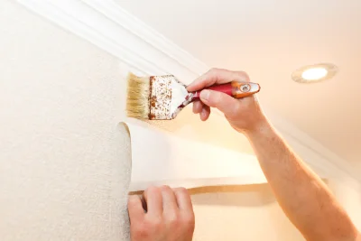 Pose de papier peint à Dracy — revêtements muraux et toiles de verre
